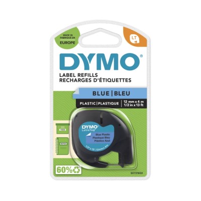 Dymo Black on Blue Label Printer Tape 12 mm Width 4 m Length S0721650