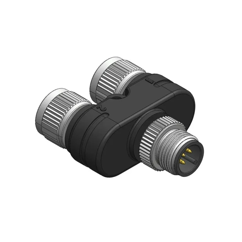 RS PRO Straight Circular Connector Adapter 5 M12 Male 5 M12 Female 175-2512