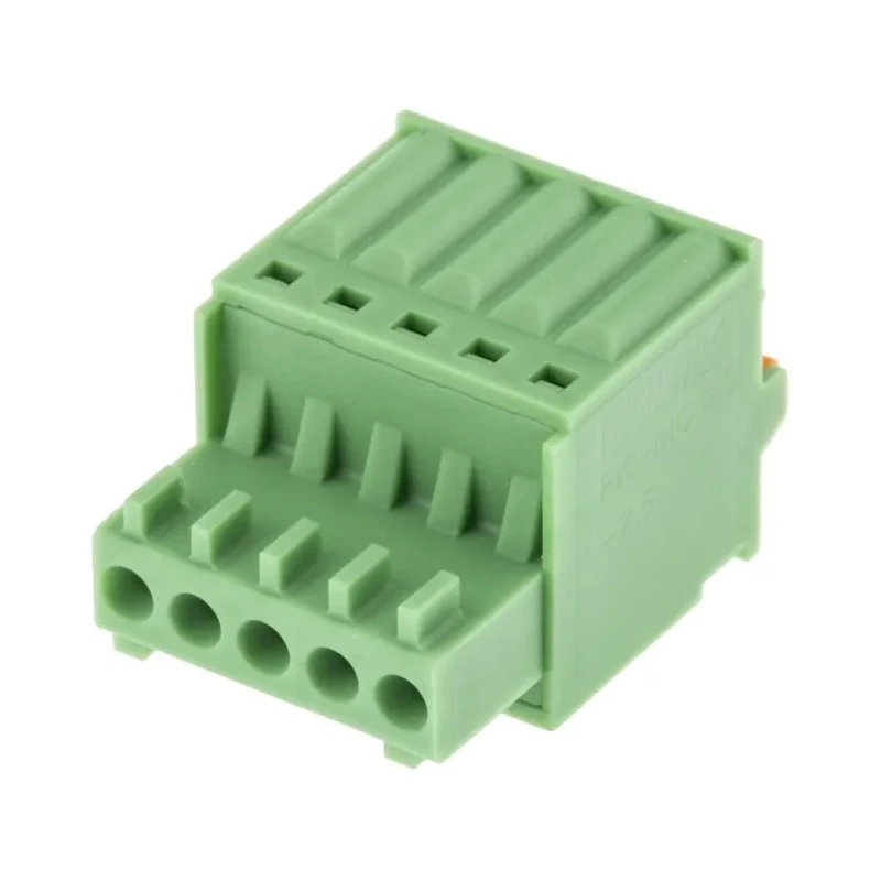 Phoenix Contact FK-MC 0.5/5-ST-2.5 Series Pluggable Terminal Block, 5-Contact, 2.5 mm Pitch, 20A, Polyamide Housing 1881354