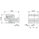 Phoenix Contact FK-MC 0.5/5-ST-2.5 Series Pluggable Terminal Block, 5-Contact, 2.5 mm Pitch, 20A, Polyamide Housing 1881354