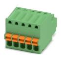Phoenix Contact FK-MC 0.5/5-ST-2.5 Series Pluggable Terminal Block, 5-Contact, 2.5 mm Pitch, 20A, Polyamide Housing 1881354