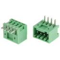 Phoenix Contact COMBICON MC Series Pluggable Terminal Block, 4-Contact, 2.5 mm Pitch, 1 Row, 320 V, 4 A, Right Angle 1881464