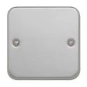 Contactum 1 Gang Grey Steel Light Switch Cover Metal Clad Series CLA3017