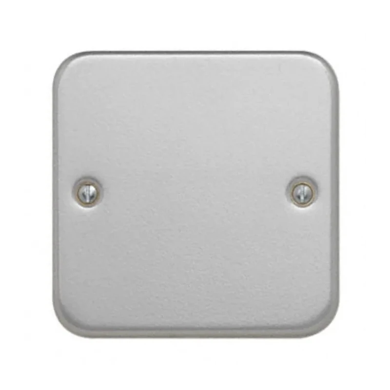 Contactum 1 Gang Grey Steel Light Switch Cover Metal Clad Series CLA3017