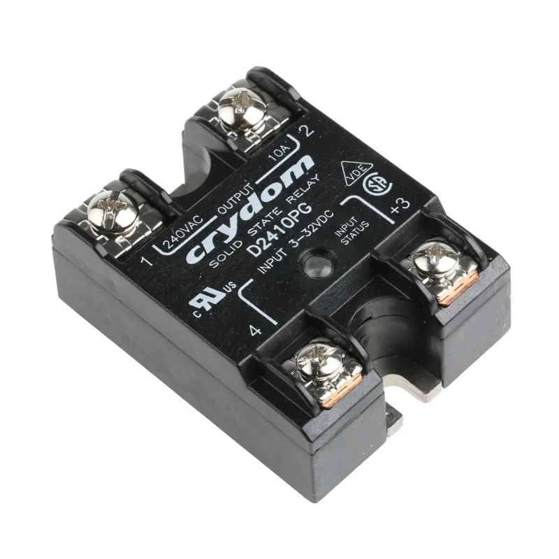 Crydom 1 Series Solid State Relay, 10 A Load, Panel Mount, 280 Vrms Load, 3 to 32V DC Control D2410PG