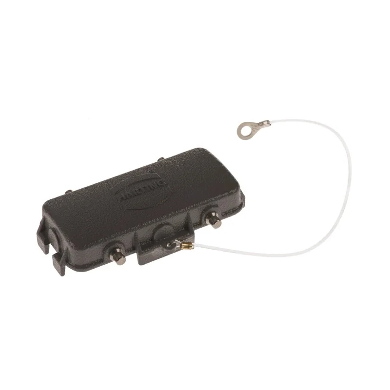 HARTING Protective Cover Metal Side Cable Entry 2 Contacts Han B Series 16B Grey 09300165425