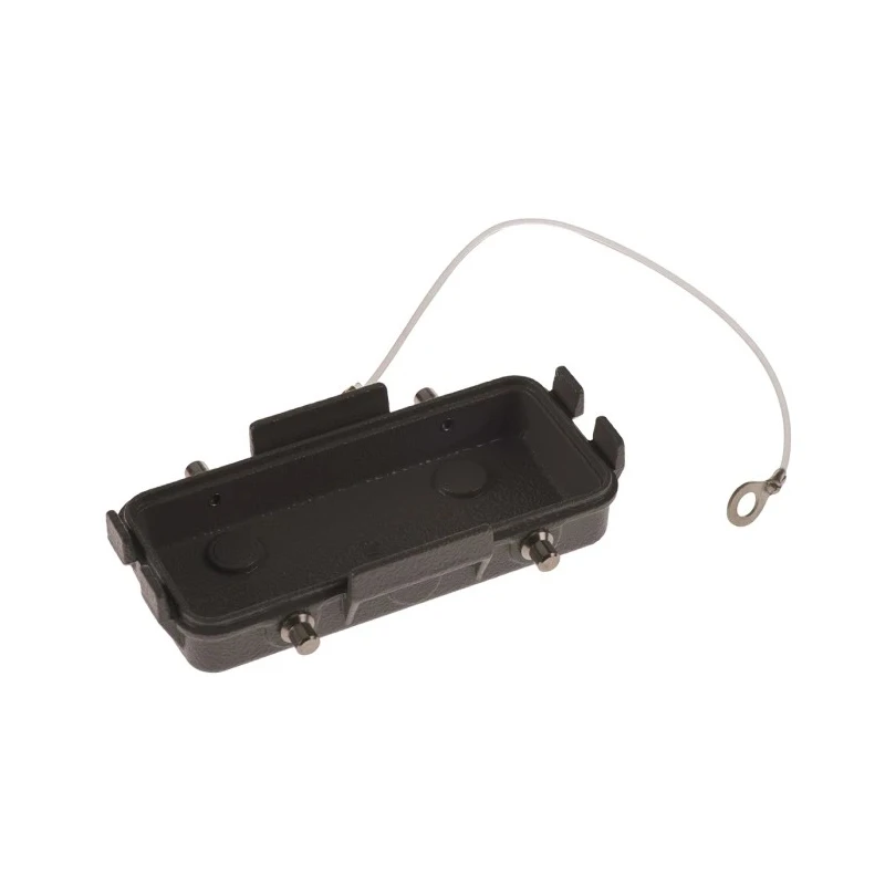 HARTING Protective Cover Metal Side Cable Entry 2 Contacts Han B Series 16B Grey 09300165425