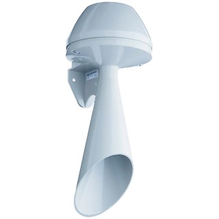 Werma Large Signal Horn Wall Mounted 230V AC, IP55, Continuous Tone 108 dB @ 1m, Polycarbonate Housing 