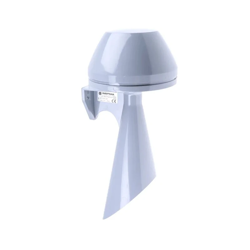 Werma Large Signal Horn Wall Mounted 230V AC, IP55, Continuous Tone 108 dB @ 1m, Polycarbonate Housing 
