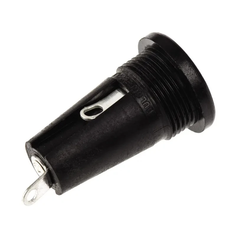 Bulgin 6.3A Panel Mount Fuse Holder 1P Pole for 5 x 20 mm Fuse 250V AC FX0296