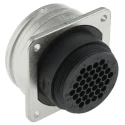 TE Connectivity Circular Connector Panel Mount Socket, 37 Contacts, Male, Standard Size, 600V, 13A, Thermoplastic 208471-1