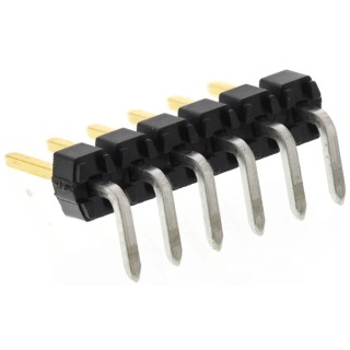 Molex C-Grid III Series Right Angle Through Hole Pin Header 6 Contacts 2.54 mm Pitch 1 Row Unshrouded 90121-0766