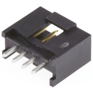 Molex C-Grid III Series Vertical Through Hole PCB Header, 4 Contact(s), 3A Current, 2.54 mm Pitch, 1 Row, Shrouded 90136-1204