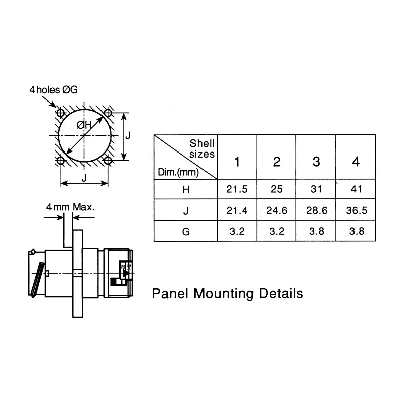 Souriau Sunbank by Eaton Industrial Circular Connector, 18 Contacts, Flange Mount, Plug Male, IP68 Rated CL1M3101
