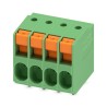 Phoenix Contact TDPT 2.5/ 4-SP-5.08 Series Straight Wave Soldering Mount PCB Terminal Block, 4 Contacts, 5.08 mm 1017505