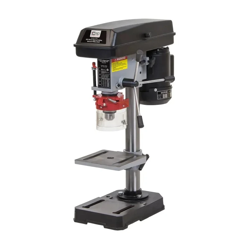 SIP 350W 2620rpm Bench Mount Pillar Drill with 13mm Chuck, 160x160mm Table, 230V 01710
