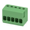 Phoenix Contact PCB Terminal Block TDPT 4/5-SC-6.35-ZB Series Straight Wave Soldering Mount, 5 Contacts, 6.35 mm 1017517