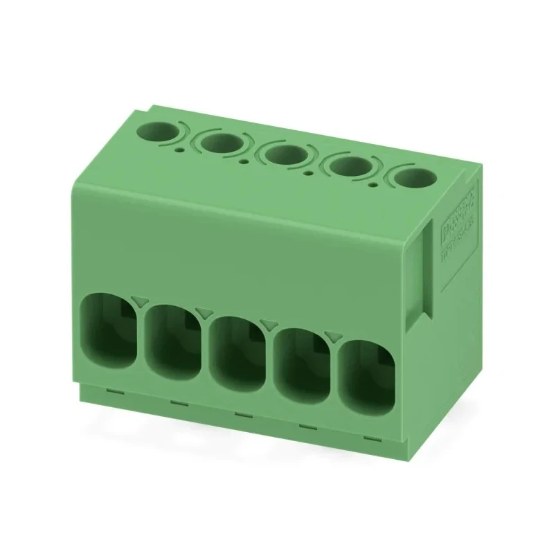 Phoenix Contact PCB Terminal Block TDPT 4/5-SC-6.35-ZB Series Straight Wave Soldering Mount, 5 Contacts, 6.35 mm 1017517