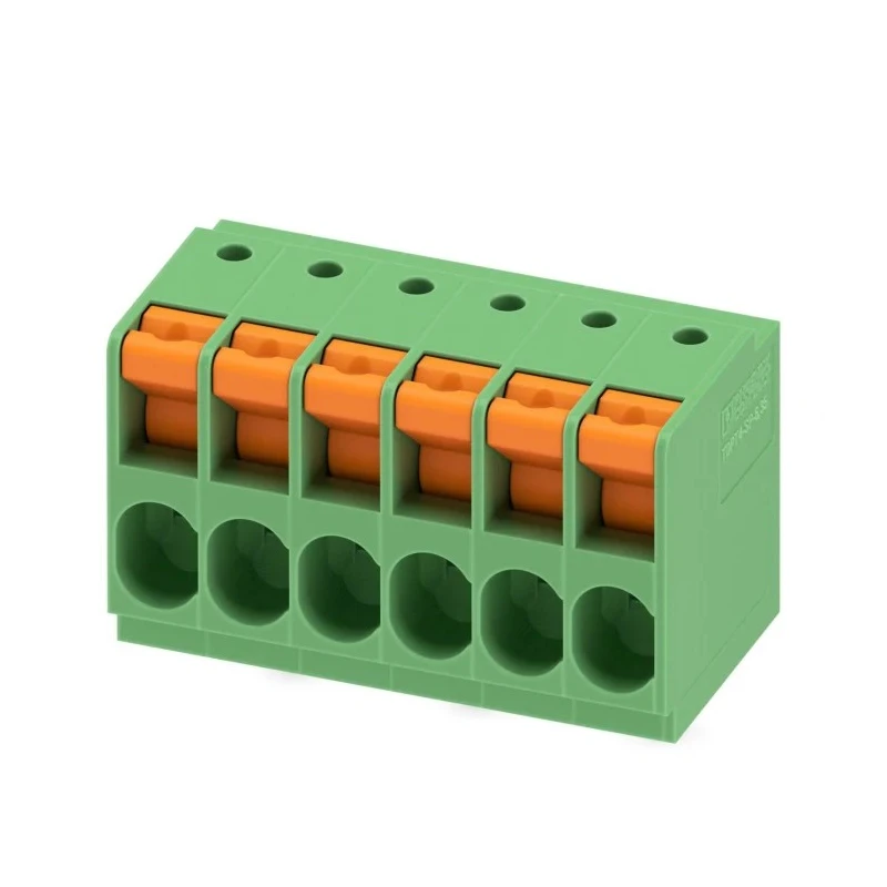 Phoenix Contact PCB Terminal Block TDPT 4/6-SP-6.35-ZB Series 6-Contact 6.35 mm Pitch Wave Soldering Mount 1017525