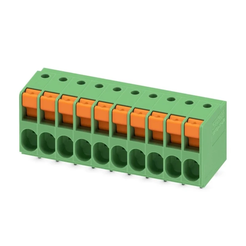 Phoenix Contact PCB Terminal Block TDPT 2.5/ 10-SP-5.08 Series, 10-Contact, 5.08 mm Pitch, Wave Soldering Mount, 400 1017511