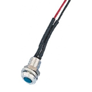Oxley Panel Mount Indicator OXL/CLH/63 Series LED Indicator IP66 Silver Bezel 13.5mm Mount Hole Size 6.4mm 