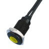 Oxley Yellow Panel Mount Indicator OXL/CLH/100 Series 10.2 mm Mount Hole, Flying Lead Termination, IP66 OXL/CLH/100/FL30/YW