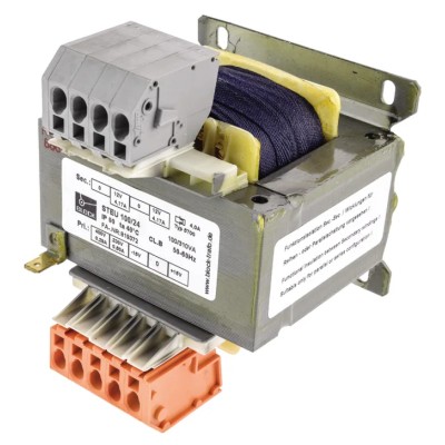 Block 2 Output 100 VA Chassis Mount Transformer, 2 x 12 V ac, VDE 0570 Teil 2-6, UL 5085-1/-2, IEC 61558-2-2 STEU100/24