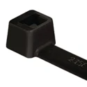 HellermannTyton Cable Tie, Inside Serrated, 300 mm Length x 4.7 mm Width, Black Polyamide 66, UV 111-08290 T80I-PA66W-BK