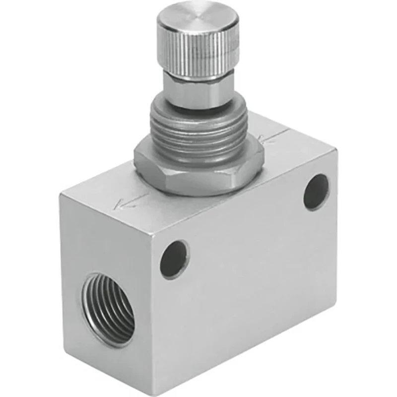 Festo GR Series Flow Controller Flow Valve Aluminium Alloy Body 2 bar Max Operating Pressure GR-M5-B