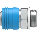 Festo Brass Pneumatic Quick Connect Coupling 1/2 in Male G Thread 10mm Hose Barb KD4-1/2-A