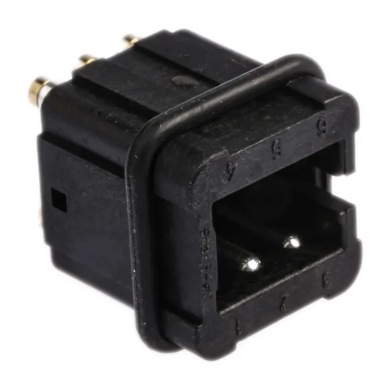 HARTING Heavy Duty Power Connector Insert Male 6 Contacts 10A 50V Cable Mount STAF Series 09700062616