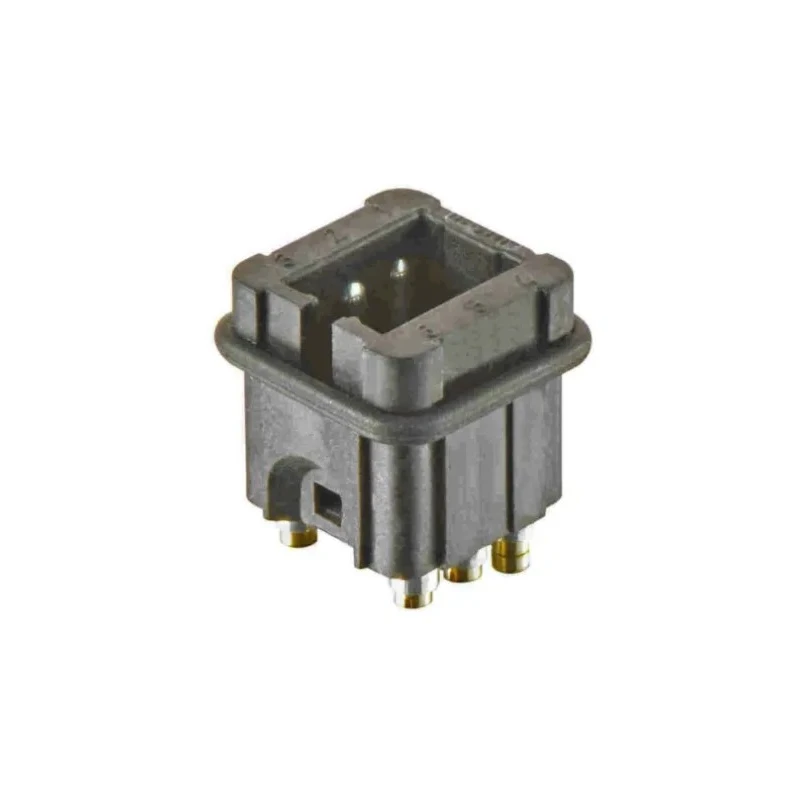 HARTING Heavy Duty Power Connector Insert Male 6 Contacts 10A 50V Cable Mount STAF Series 09700062616