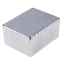 Hammond 1590 Series Natural Lid Die Cast Aluminium Enclosure, IP65, 56.5 mm H x 119.5 mm L x 94 mm W, Shielded 1590WC