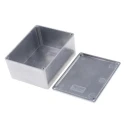 Hammond 1590 Series Natural Lid Die Cast Aluminium Enclosure, IP65, 56.5 mm H x 119.5 mm L x 94 mm W, Shielded 1590WC