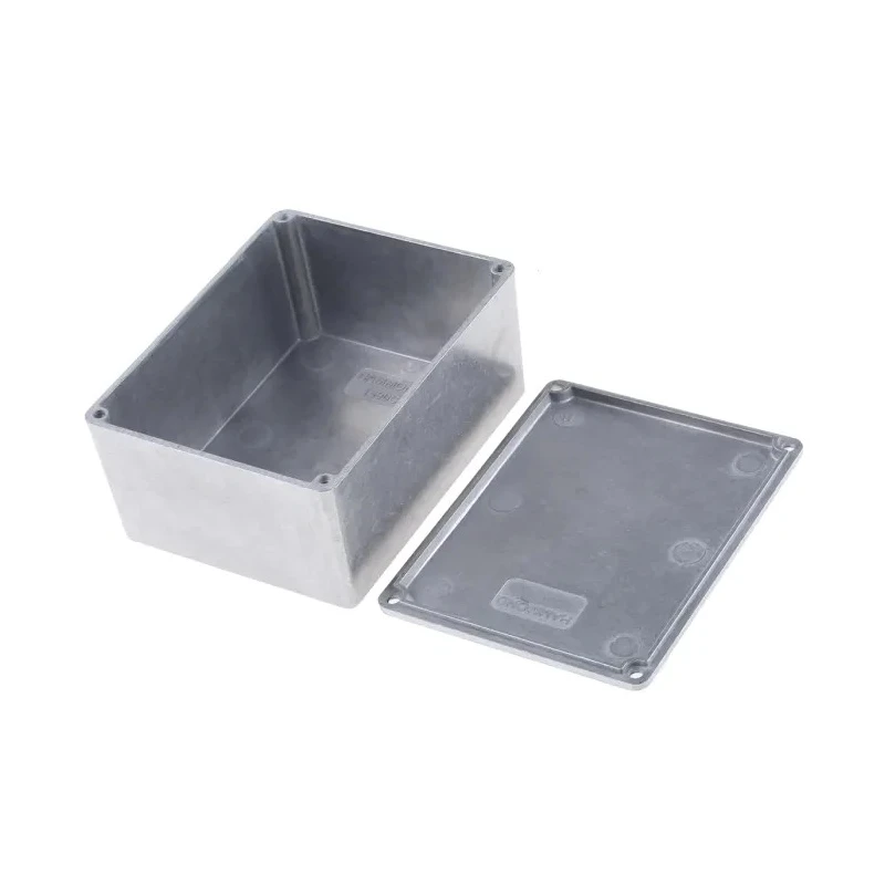 Hammond 1590 Series Natural Lid Die Cast Aluminium Enclosure, IP65, 56.5 mm H x 119.5 mm L x 94 mm W, Shielded 1590WC