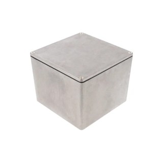 Hammond 1590 Series Die Cast Aluminium Enclosure Natural Lid IP65 120 x 120 x 94 mm 1590WV