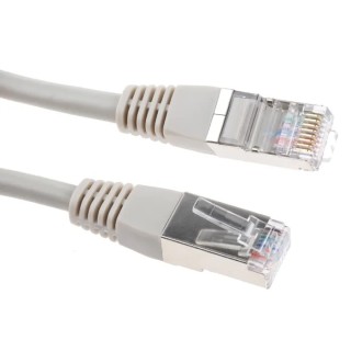 Decelect SPE Cat5 Shielded Ethernet Cable, Grey Jacket, 3 m Length, PVC Jacket Material Cat5