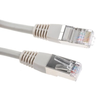 Decelect SPE Cat5 Shielded Ethernet Cable, Grey Jacket, 3 m Length, PVC Jacket Material Cat5