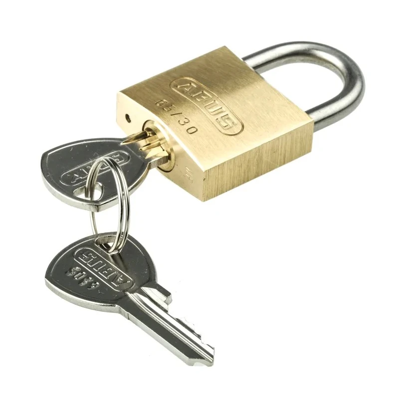 ABUS Weatherproof Brass and Stainless Steel Keyed Alike Padlock, 5 mm Shackle Diameter, 30 mm Body Width XR0065IB30KA8
