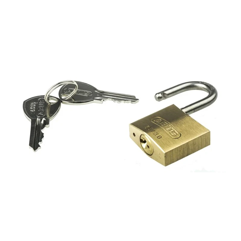 ABUS Weatherproof Brass and Stainless Steel Keyed Alike Padlock, 5 mm Shackle Diameter, 30 mm Body Width XR0065IB30KA8