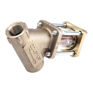 Spirax Sarco Bronze Threaded Sight Glass Check Valve 1/2 in, 3.6 bar 222300