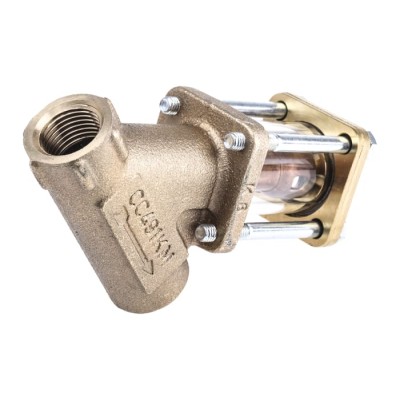 Spirax Sarco Bronze Threaded Sight Glass Check Valve 1/2 in, 3.6 bar 222300