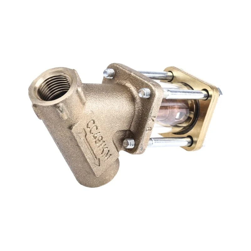 Spirax Sarco Bronze Threaded Sight Glass Check Valve 1/2 in, 3.6 bar 222300