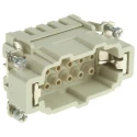HARTING Heavy Duty Power Connector Insert 16A Han E Series Male 10 Contacts 09330102602
