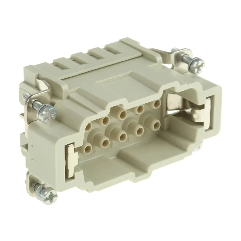 HARTING Heavy Duty Power Connector Insert 16A Han E Series Male 10 Contacts 09330102602