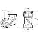 Souriau Sunbank by Eaton Circular Connector Backshell for 840 Series Size 3 Straight Angled Strain Relief 46mm 84030008