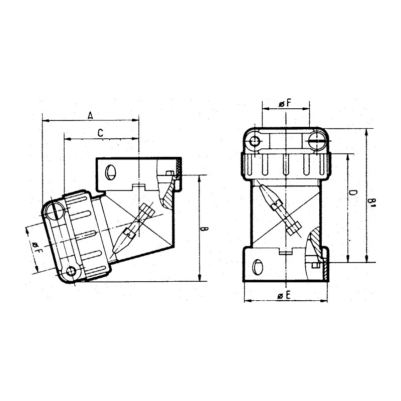 Souriau Sunbank by Eaton Circular Connector Backshell for 840 Series Size 3 Straight Angled Strain Relief 46mm 84030008