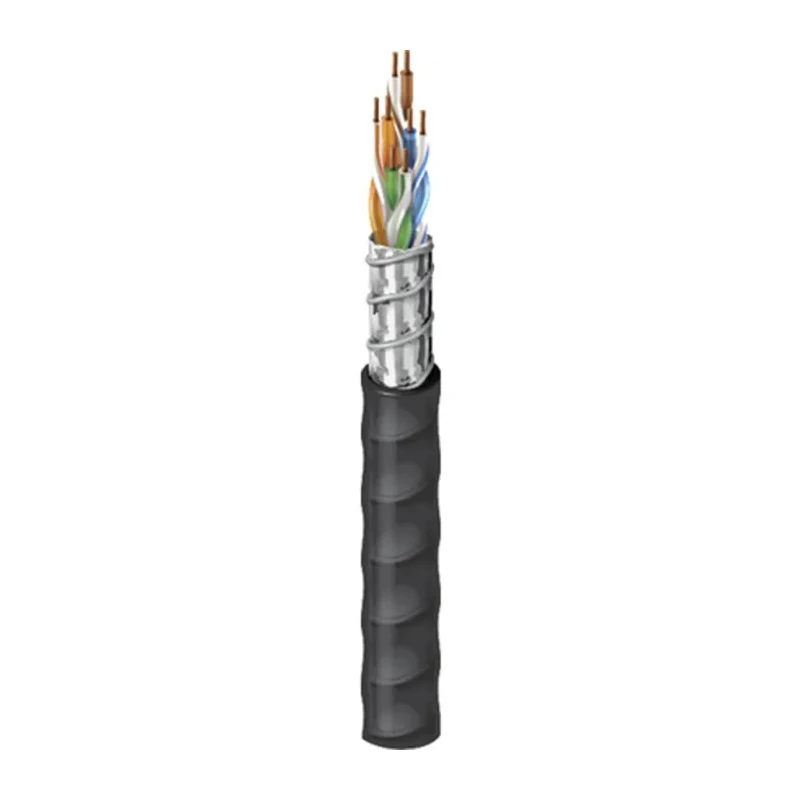 Belden 2183R Series 4-Pair Screened Audio Cable, 305 m, 75°C, Black, Polyolefin Jacket 2183R 0101000