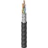 Belden 2183R Series 4-Pair Screened Audio Cable, 305 m, 75°C, Black, Polyolefin Jacket 2183R 0101000