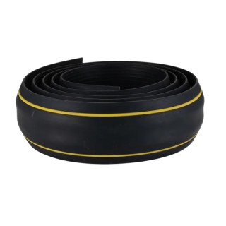 RS PRO 3 m Yellow, Black Rubber Cable Cover, 30 mm Inside Diameter 26101116